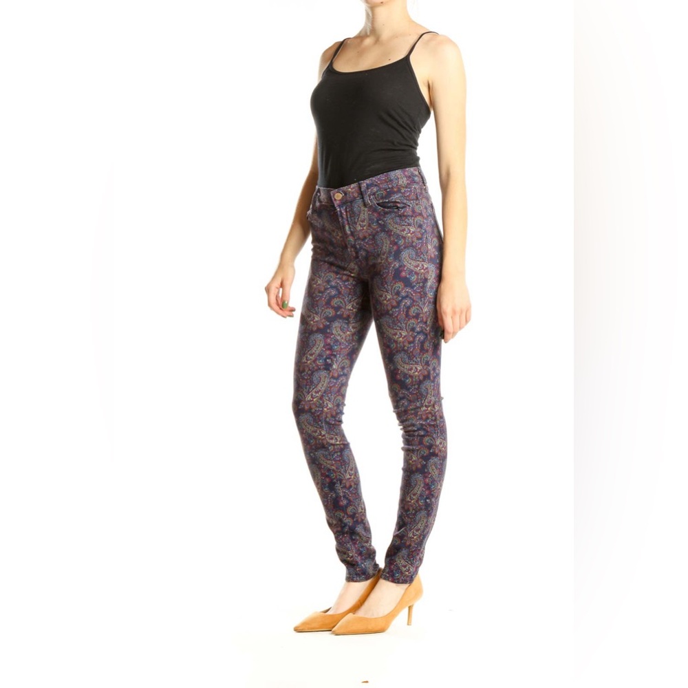 J Brand. Super Skinny Eclipse Paisley Jean. Size 26.